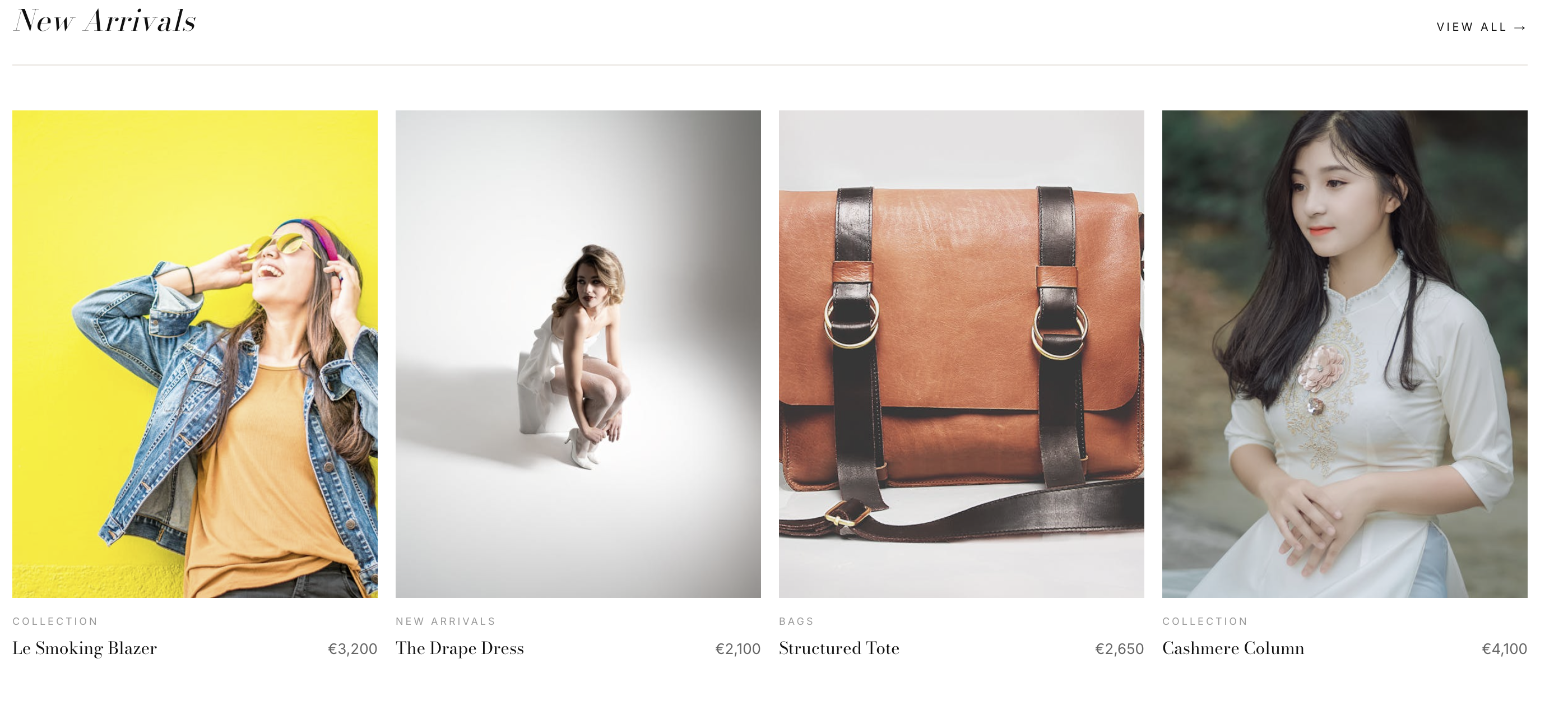 Luxury Brand conversion focus website design example