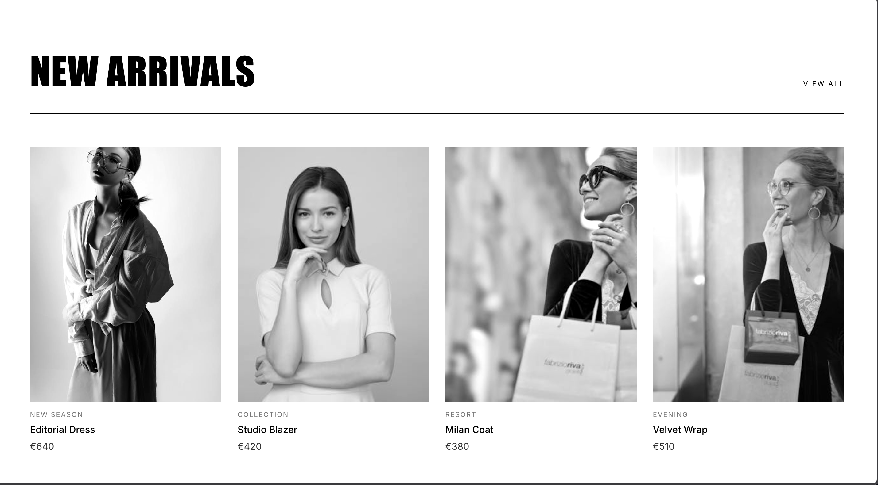 Fashion Ecommerce conversion focus website design example
