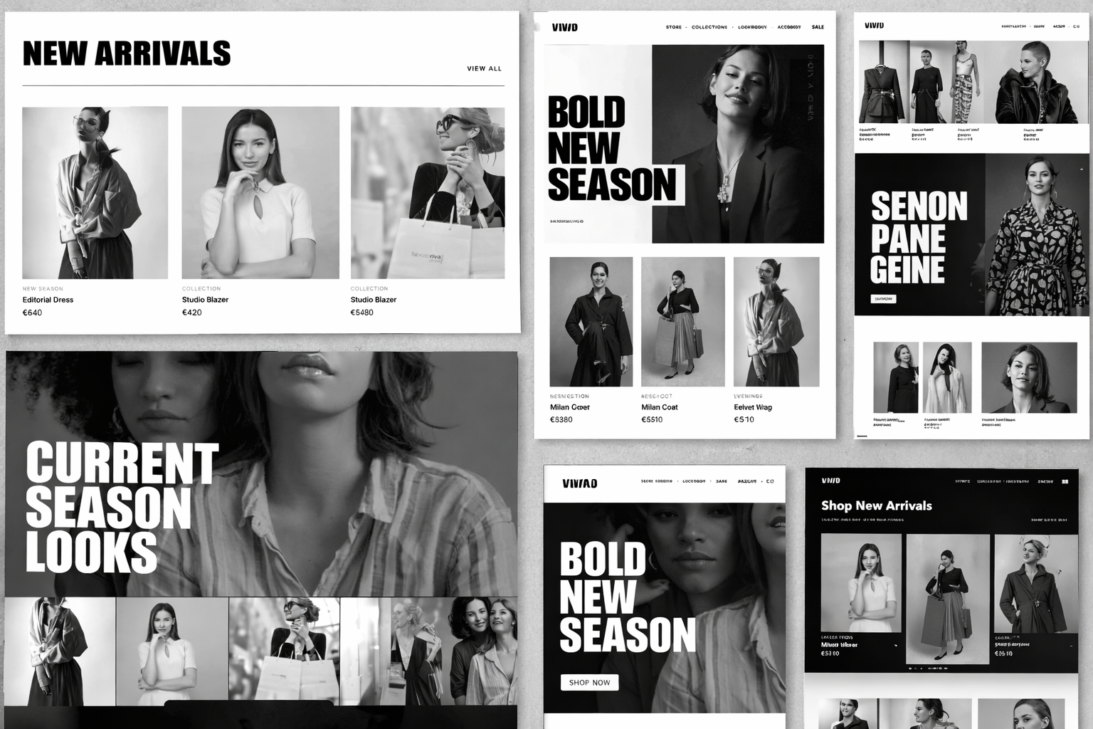 Fashion Ecommerce website design example