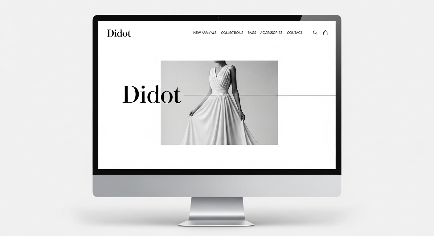 Luxury Brand website design example