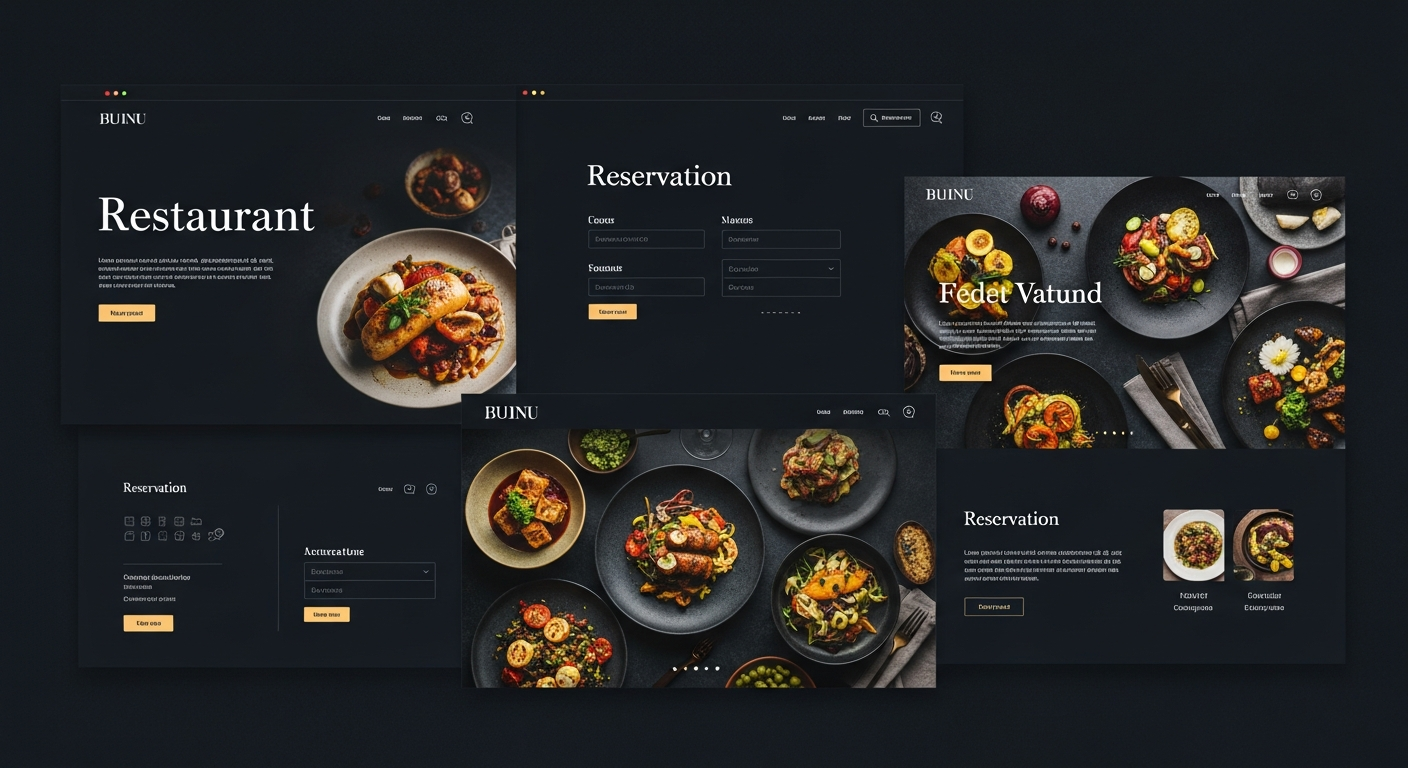 Restaurant & Hospitality website design preview