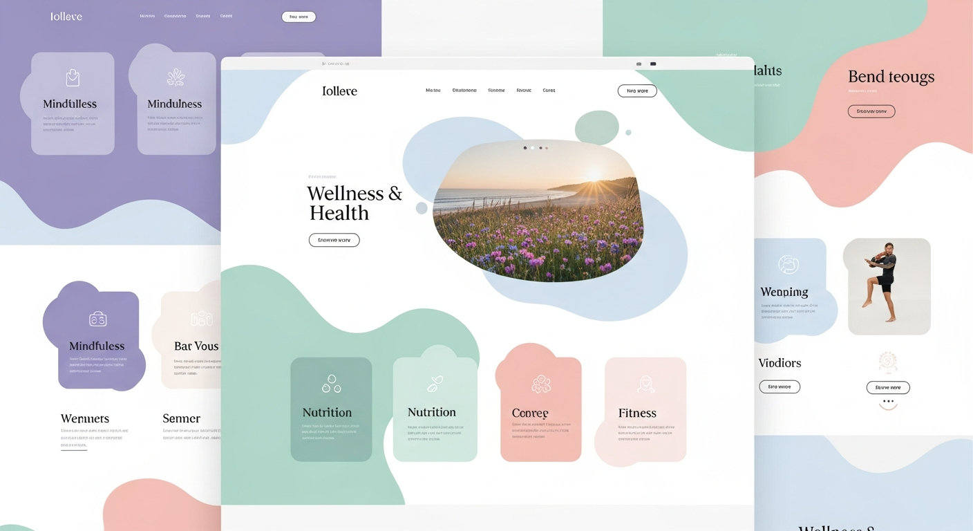 Wellness & Health website design example